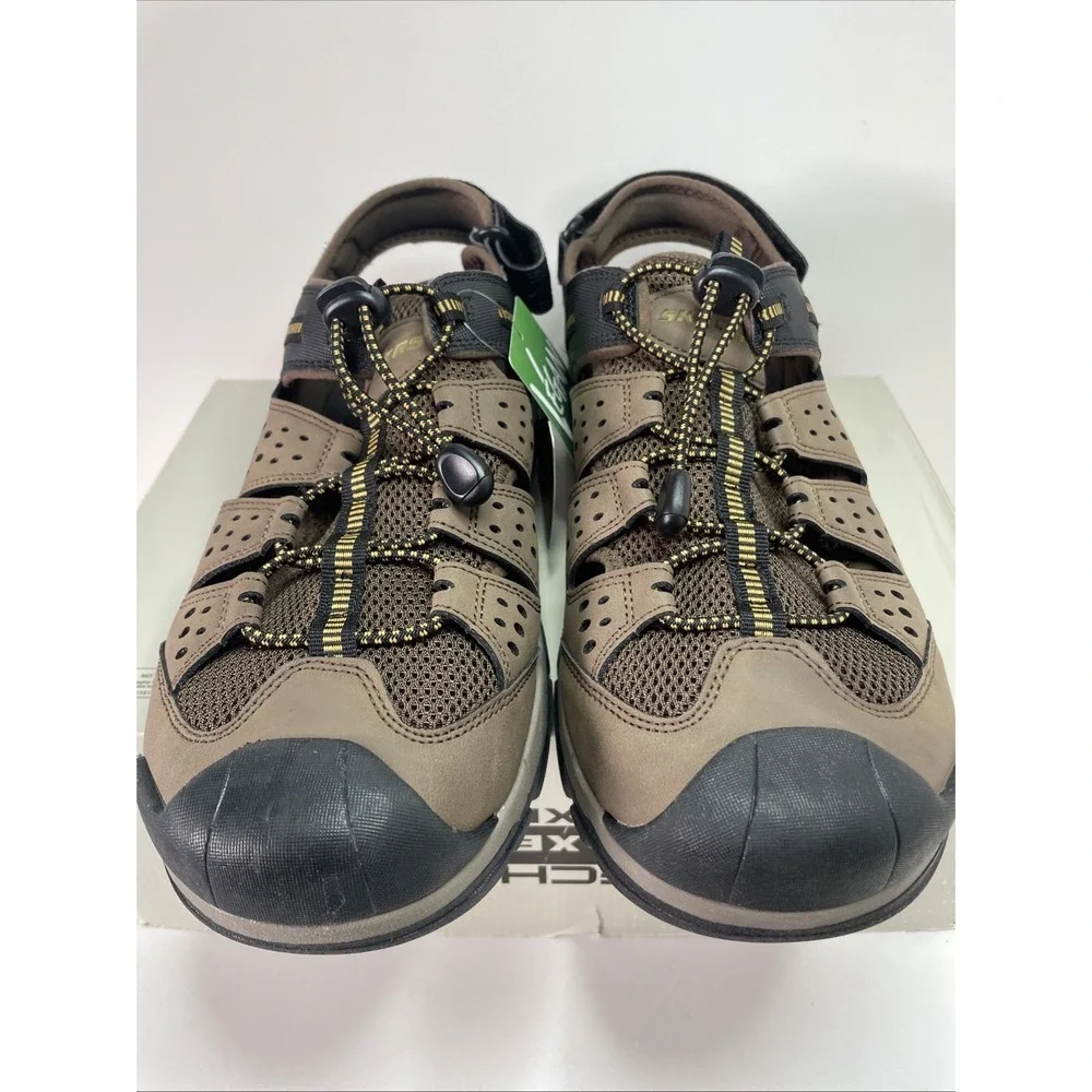 Skechers Sandals Vegan Tresmen Menard Relaxed Fit Luxe Foam Hiking Shoes Mens 12